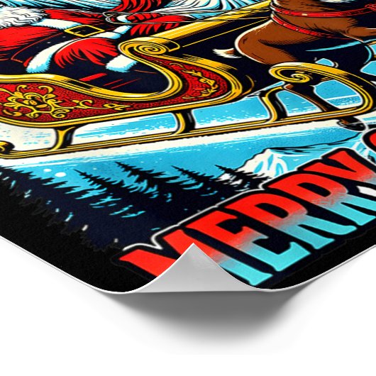 Poster Funny Jesus Santa The Boys Are Back In Town Merry  (Coin)