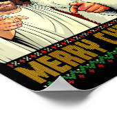 Poster Funny Jesus Santa The Boys Are Back In Town Merry (Coin)