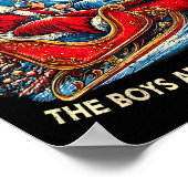 Poster Funny Jesus Santa The Boys Are Back In Town Merry  (Coin)