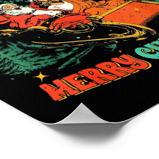 Poster Funny Jesus Santa The Boys Are Back In Town Merry  (Coin)