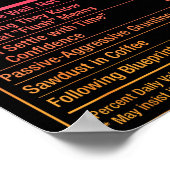 Poster Funny Joiner Woodworking Facts (Coin)