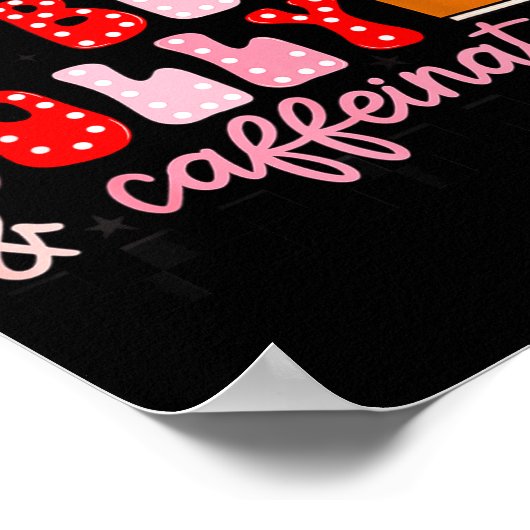 Poster Funny Jolly And Caffeinated Christmas Tree Coffee  (Coin)