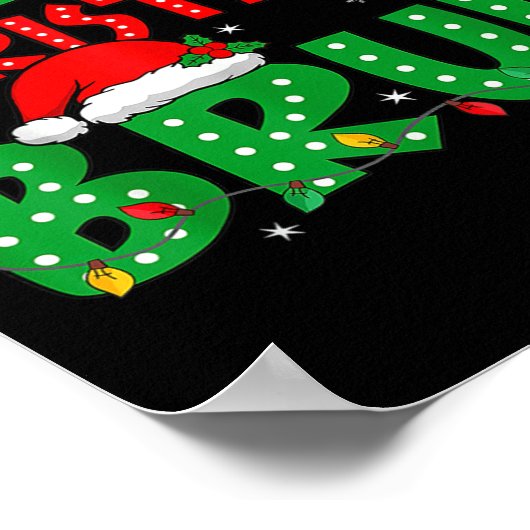 Poster Funny Joyeux Noël Bruh Mème Drôle Dit Garçons (Coin)