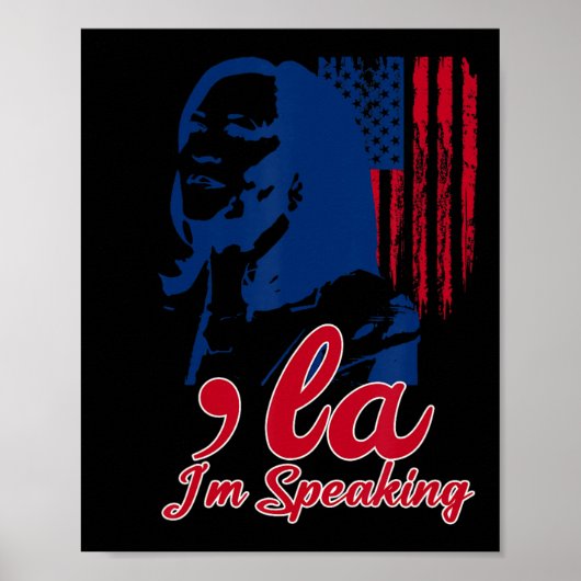 Poster Funny Kamala Harris Comma La Im Parler (Devant)