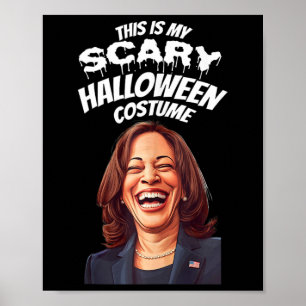 Poster Funny Kamala Harris Effrayant Président du Gag d'H