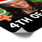 Poster Funny Kamala Harris Noël Santa Hat Joyeux 4e (Coin)