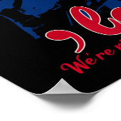 Poster Funny Kamala Harris Nous ne retournons pas drapeau (Coin)