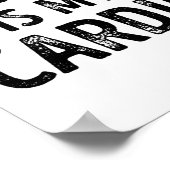 Poster Funny Karaoke est mon Cardio - chant Gift (Coin)