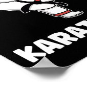 Poster Funny Karate Cat Kawaii Fille Femmes Karate (Coin)