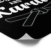 Poster Funny Karate Design Pour Femmes Filles Karate Mart (Coin)