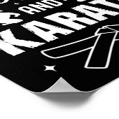 Poster Funny Karate Design Pour Filles Femmes Karaté Mart (Coin)