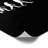 Poster Funny Karate Evolution Karate Stick Figure (Coin)