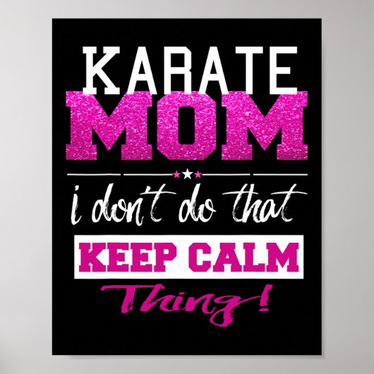 Poster Funny Karate Maman T shirt Meilleure mère (Devant)