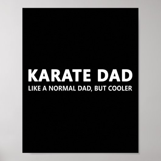 Poster Funny Karate Père Karate Papa (Devant)