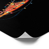 Poster Funny Kayak Christmas Graphics Lights Lover Kayaki (Coin)