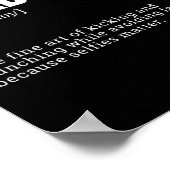 Poster Funny Kickboxing Hobby Quote Definition  (Coin)