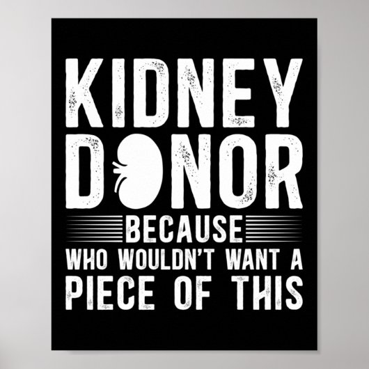 Poster Funny Kidney Sensibilisation des donneurs Lon de t (Devant)