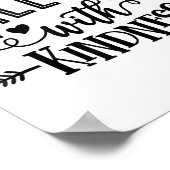 Poster Funny Kill'em With Kindness Motivational Woman (Coin)