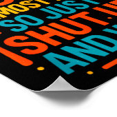 Poster Funny Kitchen Cooking Quote Food Is Almost Ready  (Coin)