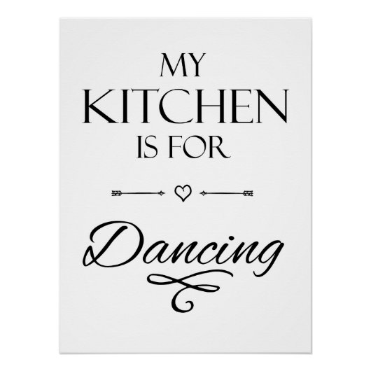 Poster Funny Kitchen Quote (Devant)