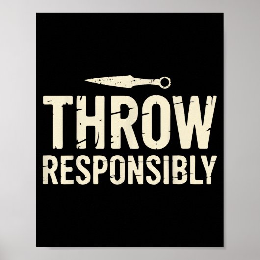 Poster Funny Knife Throwing  (Devant)