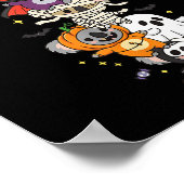 Poster Funny Koala Witch Vampire Ghost Halloween Kids Men (Coin)