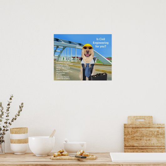 Poster Funny Lab Science Engineering (Cuisine)