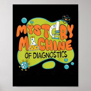 Poster Funny Lab Week 2025 Retro Mystery Machine De Diagn