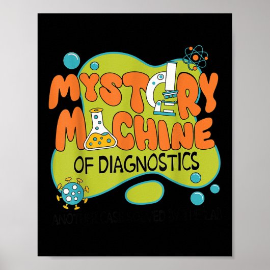 Poster Funny Lab Week 2025 Retro Mystery Machine De Diagn (Devant)
