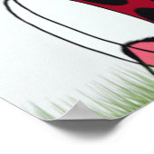 Poster Funny Ladybug Dead Bug Yoga Pose (Coin)