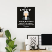 Poster Funny lawyer quote personalized graduation  (Bureau à domicile)