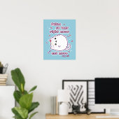 Poster Funny Lazy Cat Pun (Bureau à domicile)