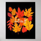 Poster Funny Leaf Blower Fall Couple Halloween Costume Gi (Devant)