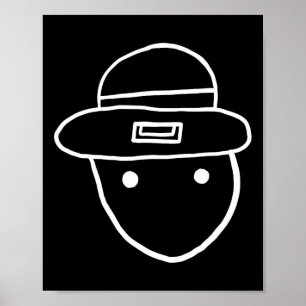 Poster Funny Leprechaun Amateur Sketch meme Irish St Part