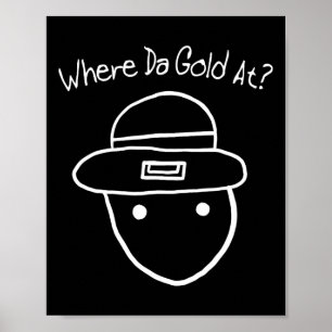 Poster Funny Leprechaun Amateur Sketch meme Irish St Part