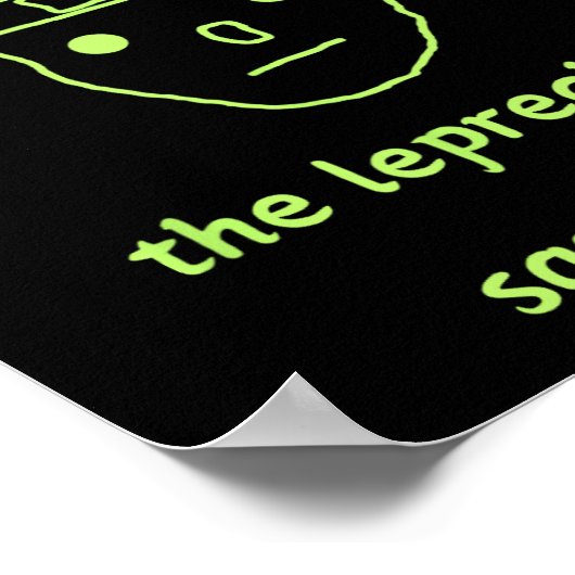 Poster Funny Leprechaun Amateur Sketch meme Irish St Part (Coin)