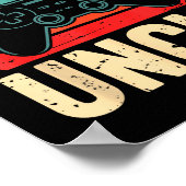 Poster Funny Leveled Up To Uncle Video Gamers Gaming Cute (Coin)