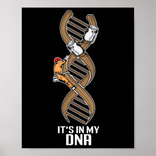 Poster Funny Lineman Cadeau Père Câble électrique Linéair