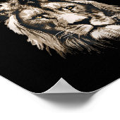 Poster Funny Lion Meme The Lion Doesn't Wait 18 Years Gen (Coin)