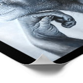 Poster Funny Lion Singe Mème Ragebait Mème Brainrot Gen (Coin)