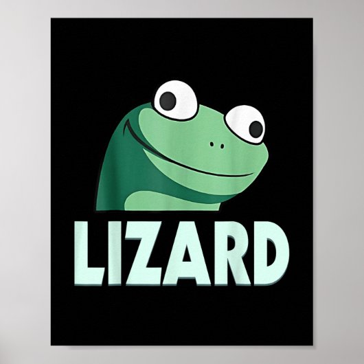 Poster Funny Lizard Lizard Lizard Mème Pour Hommes Femmes (Devant)