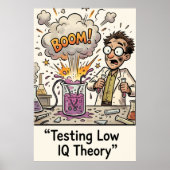 Poster Funny Low IQ Meme Pun Sarcasm (Devant)