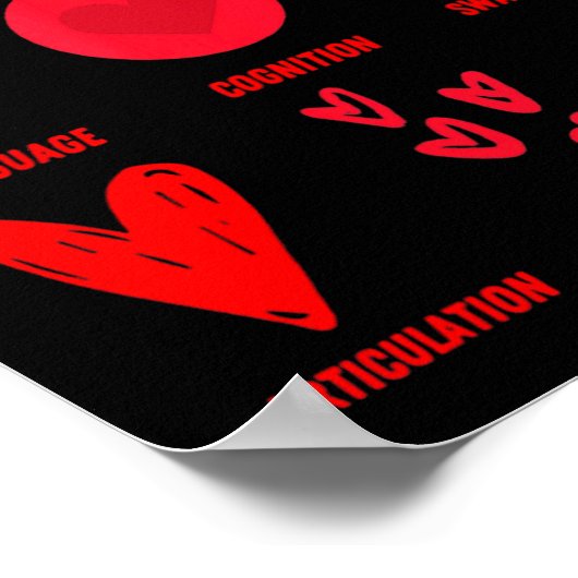 Poster Funny Lsp Speech Language Pathologist Valentines  (Coin)