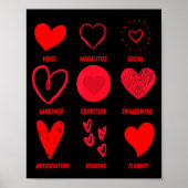 Poster Funny Lsp Speech Language Pathologist Valentines  (Devant)