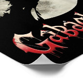 Poster Funny Lune à main Gabagool Halloween (Coin)