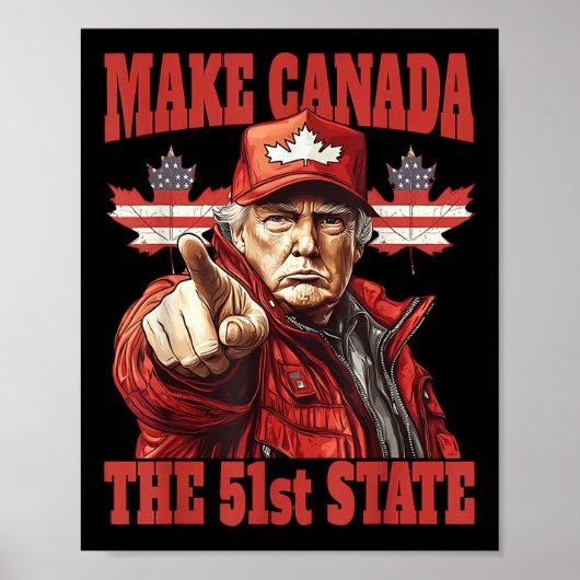 Poster Funny Make Canada 51e État (Devant)
