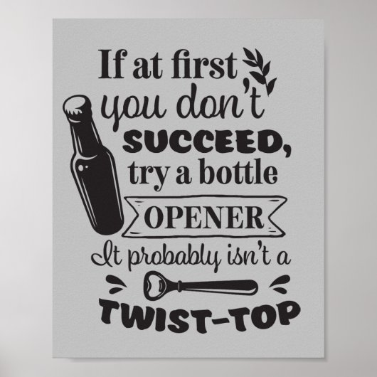 Poster Funny Mancave mot art (Devant)