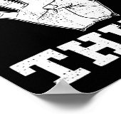 Poster Funny Manquant de la sécurité des doigts Troisième (Coin)