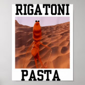 Poster Funny Marcus The Worm Rigatoni Pasta Robert Meme T (Devant)