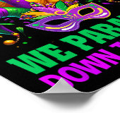 Poster Funny Mardi Gras On ne cache pas Crazy Parade Stre (Coin)